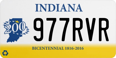 IN license plate 977RVR