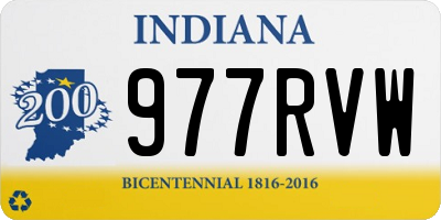 IN license plate 977RVW