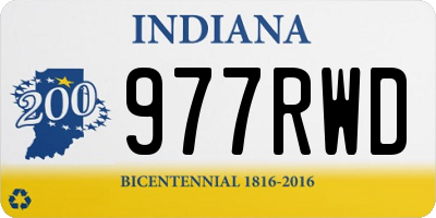 IN license plate 977RWD