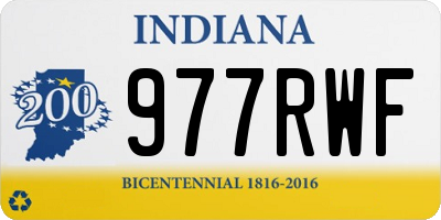 IN license plate 977RWF