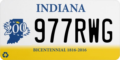 IN license plate 977RWG