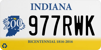 IN license plate 977RWK