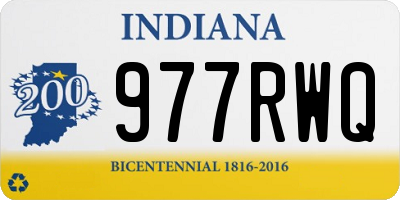 IN license plate 977RWQ