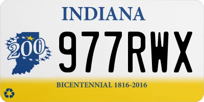 IN license plate 977RWX