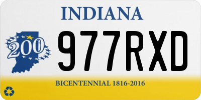 IN license plate 977RXD