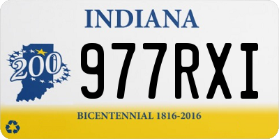 IN license plate 977RXI
