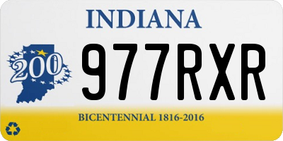 IN license plate 977RXR