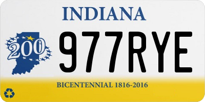 IN license plate 977RYE