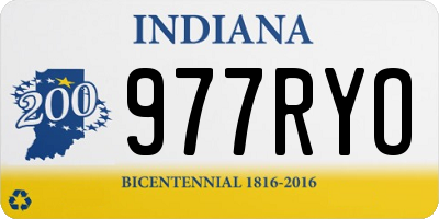 IN license plate 977RYO