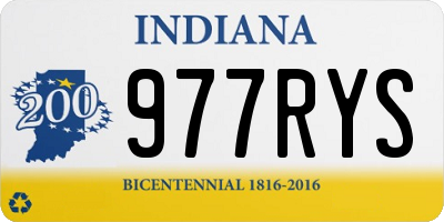 IN license plate 977RYS