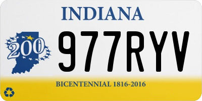IN license plate 977RYV