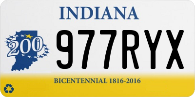IN license plate 977RYX