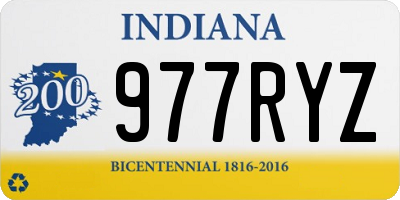 IN license plate 977RYZ