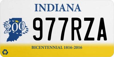 IN license plate 977RZA