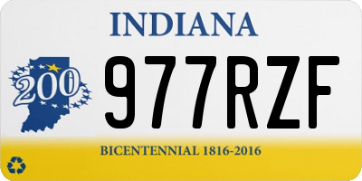 IN license plate 977RZF