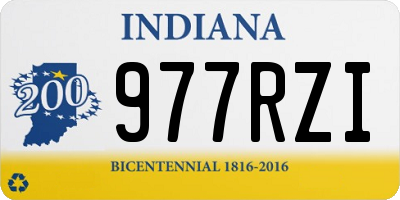 IN license plate 977RZI