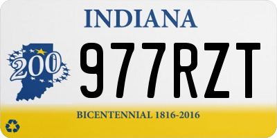 IN license plate 977RZT