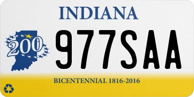 IN license plate 977SAA