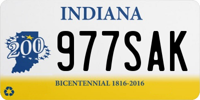 IN license plate 977SAK