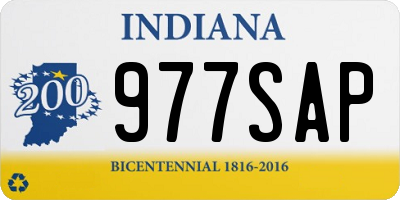 IN license plate 977SAP