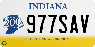 IN license plate 977SAV