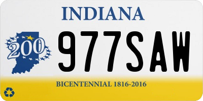 IN license plate 977SAW