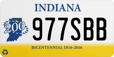 IN license plate 977SBB