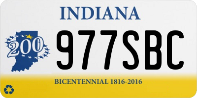 IN license plate 977SBC