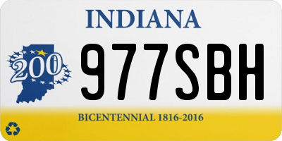 IN license plate 977SBH