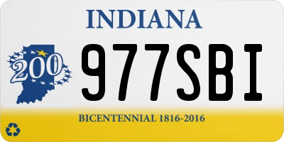 IN license plate 977SBI