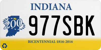 IN license plate 977SBK