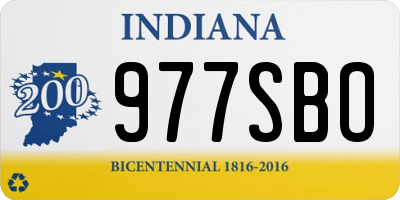 IN license plate 977SBO