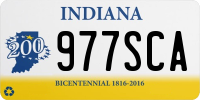 IN license plate 977SCA