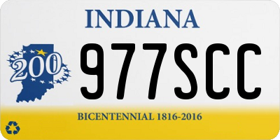 IN license plate 977SCC