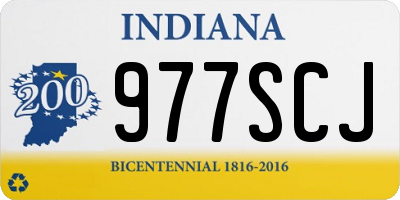 IN license plate 977SCJ