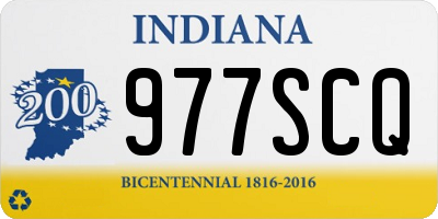IN license plate 977SCQ