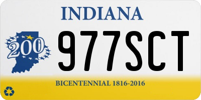 IN license plate 977SCT