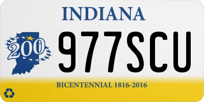 IN license plate 977SCU