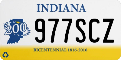 IN license plate 977SCZ