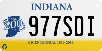 IN license plate 977SDI