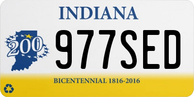 IN license plate 977SED