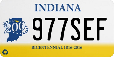 IN license plate 977SEF