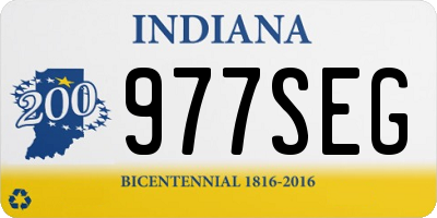 IN license plate 977SEG