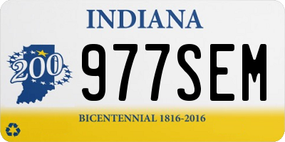 IN license plate 977SEM