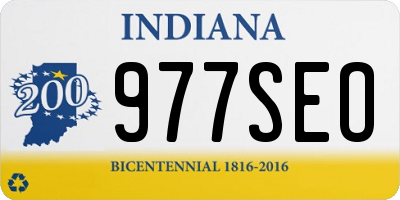 IN license plate 977SEO