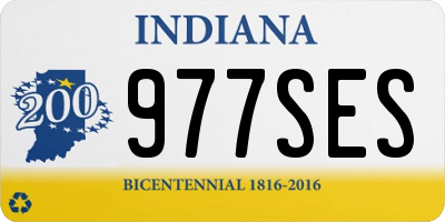 IN license plate 977SES