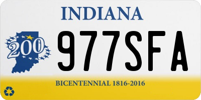 IN license plate 977SFA
