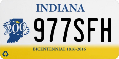 IN license plate 977SFH