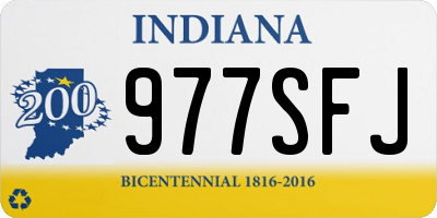 IN license plate 977SFJ