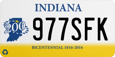IN license plate 977SFK